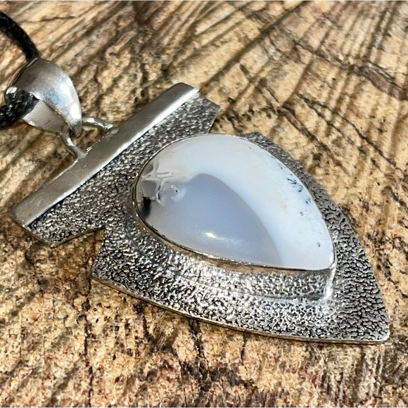 Dendritic Agate Pendant 2 1/4” - Picture 4 of 13